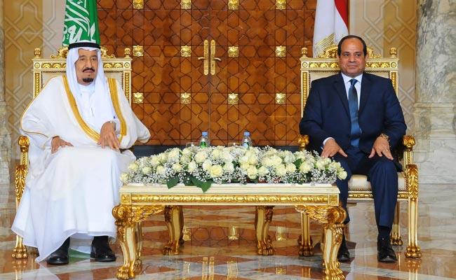 King Salman of Saudi Arabia and Egypt President Abdel Fattah al-Sisi King Salman of Saudi Arabia and Egypt President Abdel Fattah al-Sisi