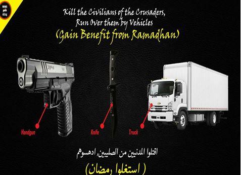 ISIS Poster disseminated on Telegram , June 2017