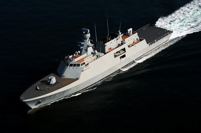 TCG Heybeliada at sea trials TCG Heybeliada at sea trials