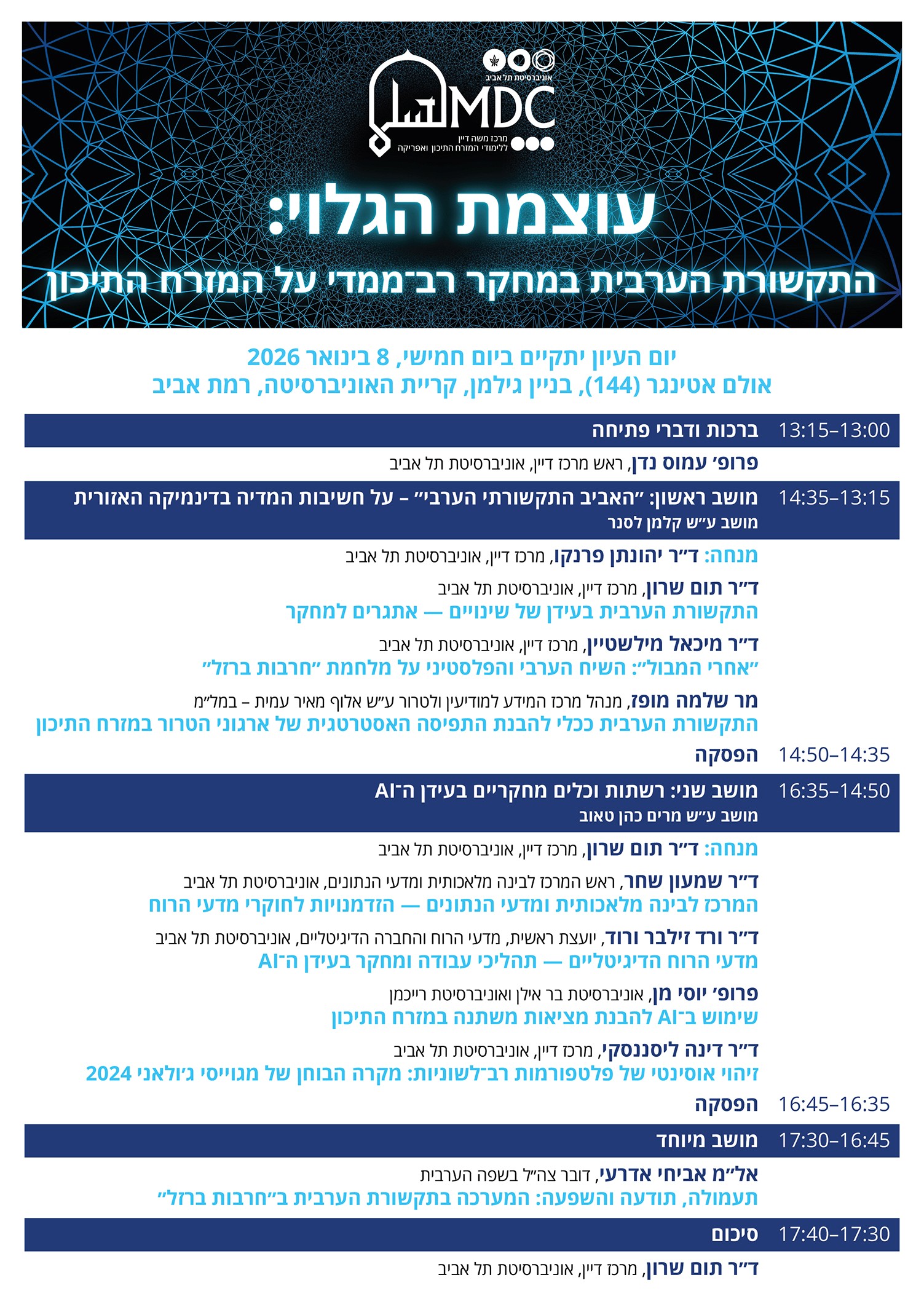 עוצמת הגלוי: התקשורת הערבית