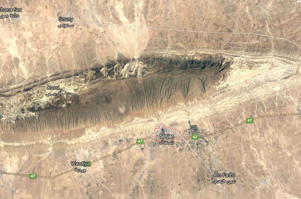 Sinjar Region. Source: Google Earth