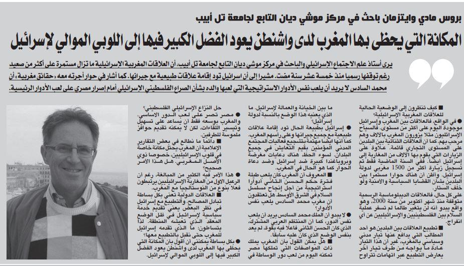 Dr. Bruce-Maddy Weitzman's interview in Haqaiq Maghrabiya