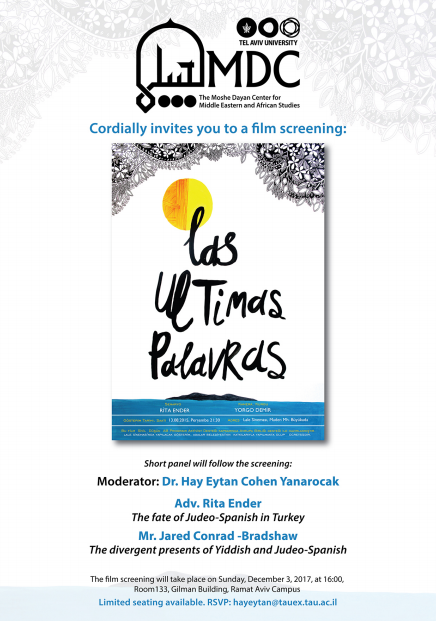 Las Ultimas Palavras screening and panel