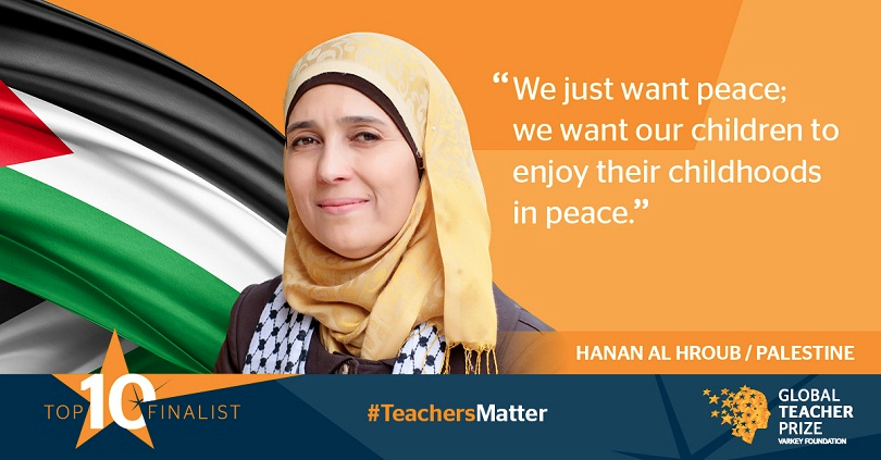 Hanan al-Hroub, winner of the March 2016 Global Teacher Prize Hanan al-Hroub, winner of the March 2016 Global Teacher Prize