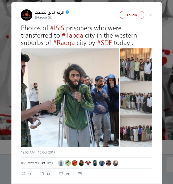 ISIS Prisoners, from Twitter. ISIS Prisoners, from Twitter