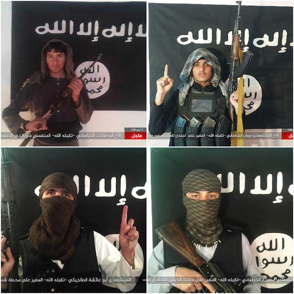 ISIS members in Afghanistan. ISIS members in Afghanistan.