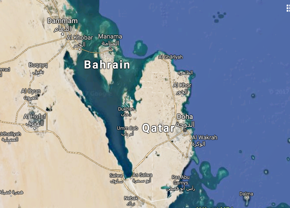 Qatar and Bahrain. Illustrative. Qatar and Bahrain. Illustrative.