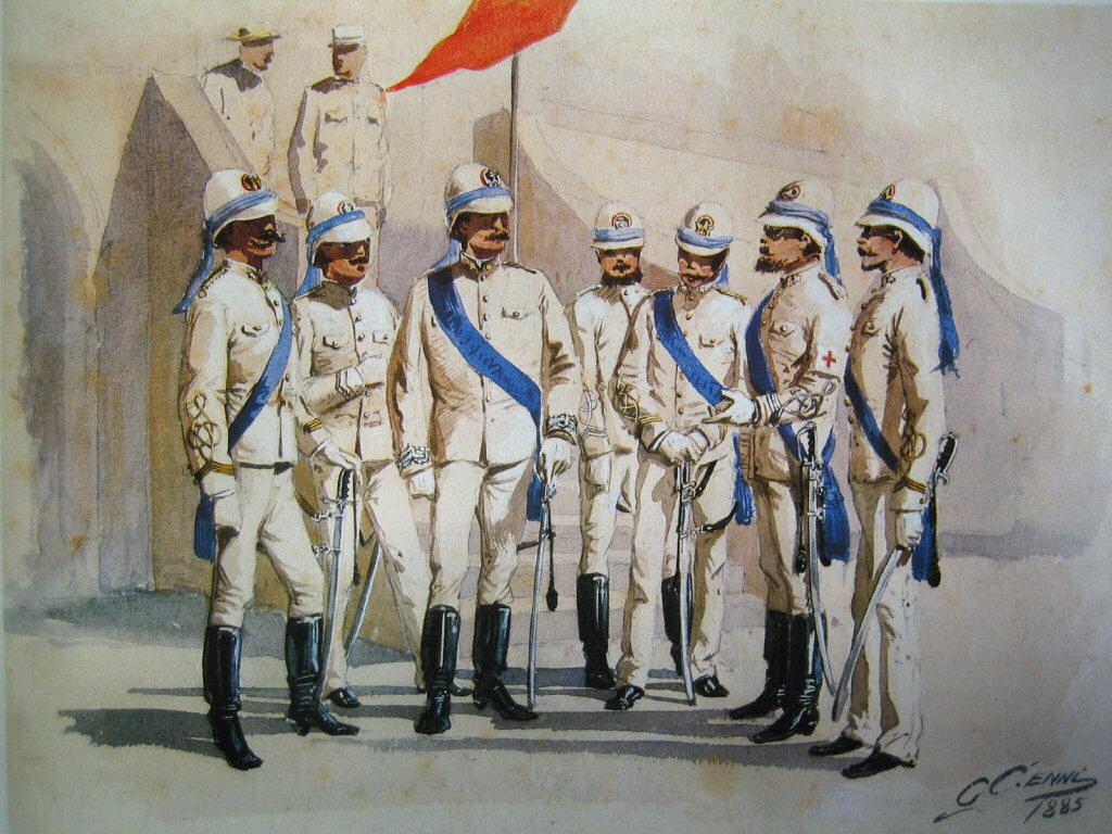 Italian soldiers in Somalia. Work by Quinto Cenni (1845-1917) Italian soldiers in Somalia. Work by Quinto Cenni (1845-1917)