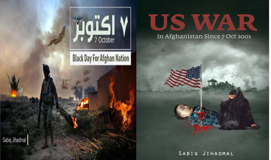 Images from Taliban activists’ Twitter and Telegram accounts on the anniversary of the US invasion of Afghanistan. Images from Taliban activists’ Twitter and Telegram accounts on the anniversary of the US invasion of Afghanistan