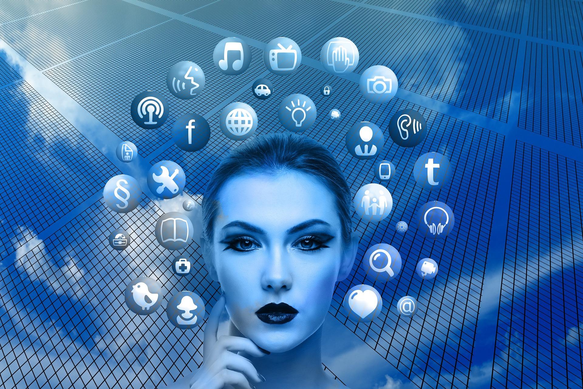 Social networks. Illustrative. Social networks. Illustrative.